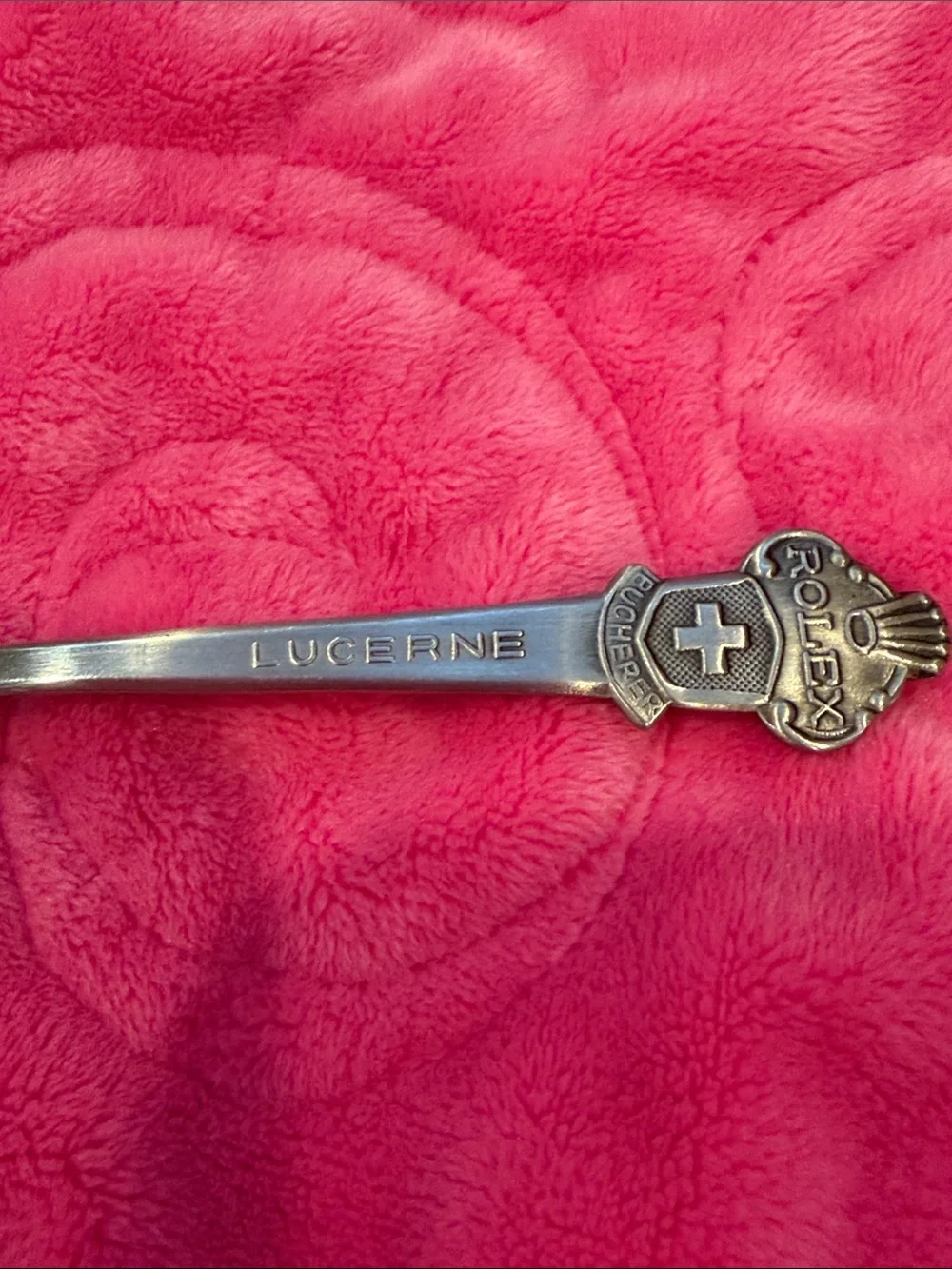 Vintage Rolex Bucherer Swiss Souvenir Spoons - Set of 7